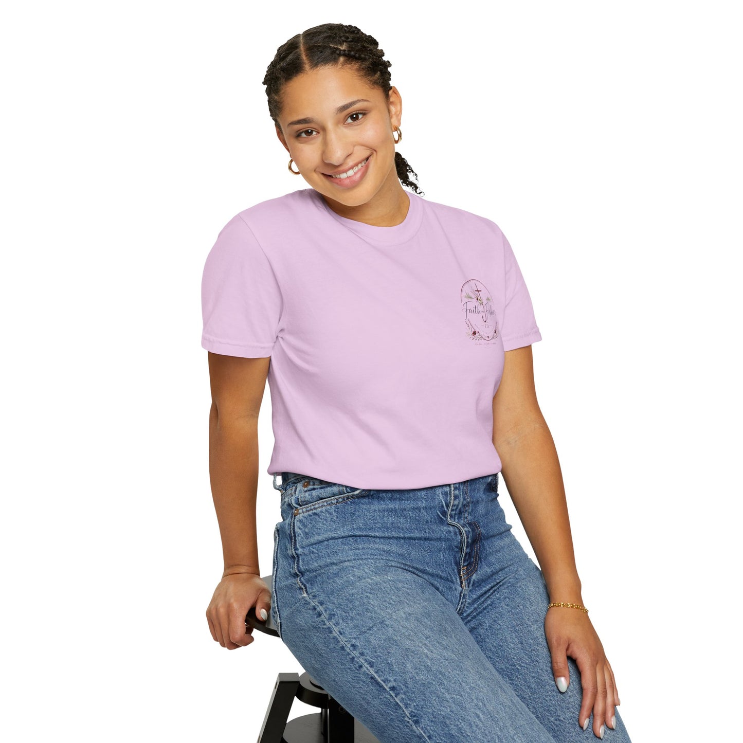 Faith & Fishing Anchor Script T-shirt | Christian Fishing Co.