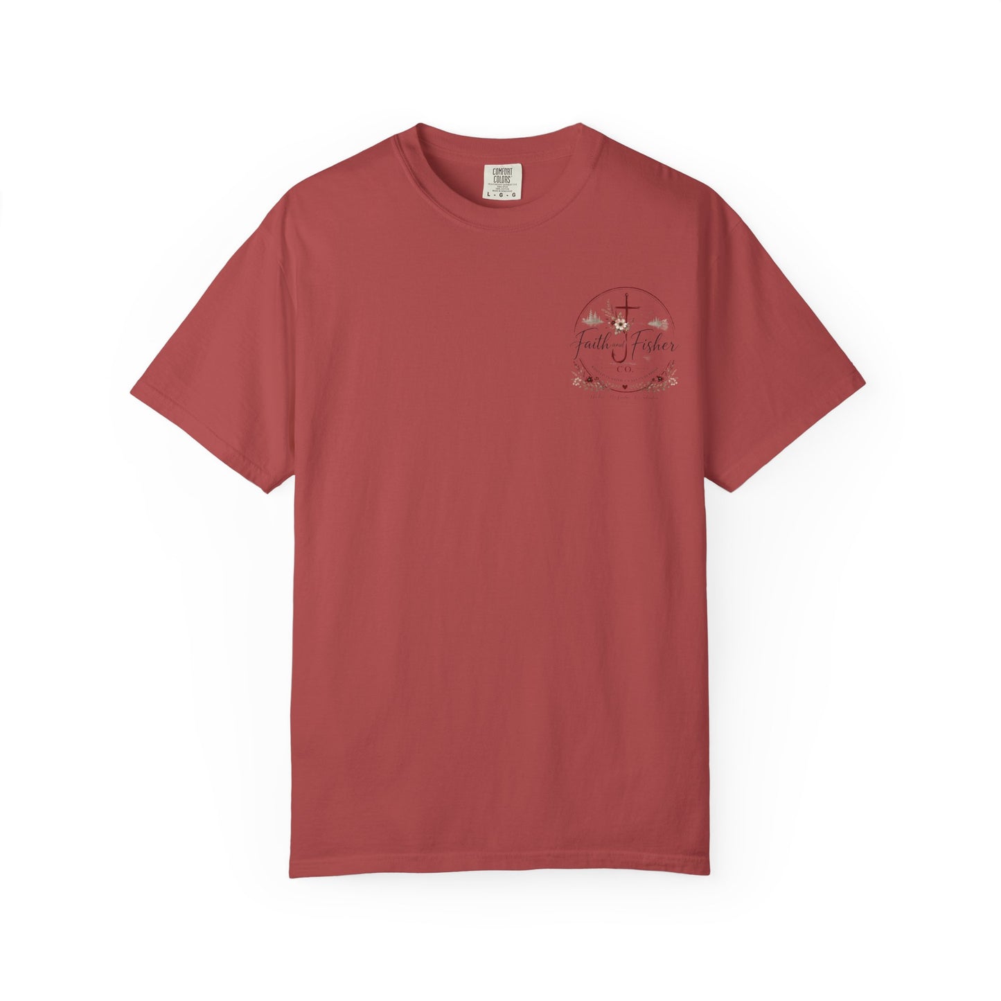 Faith & Fishing Anchor Script T-shirt | Christian Fishing Co.