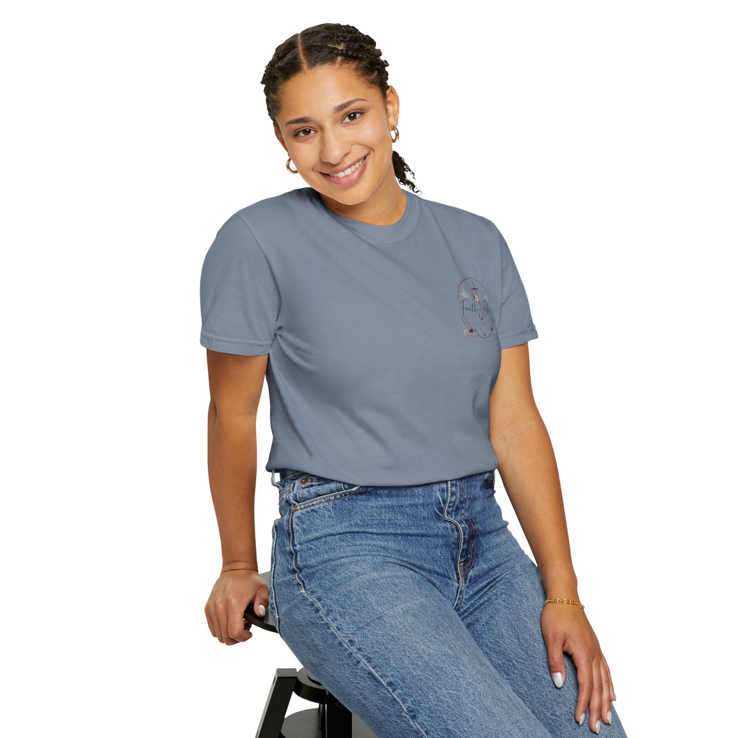 Faith & Fishing Anchor Script T-shirt | Christian Fishing Co.
