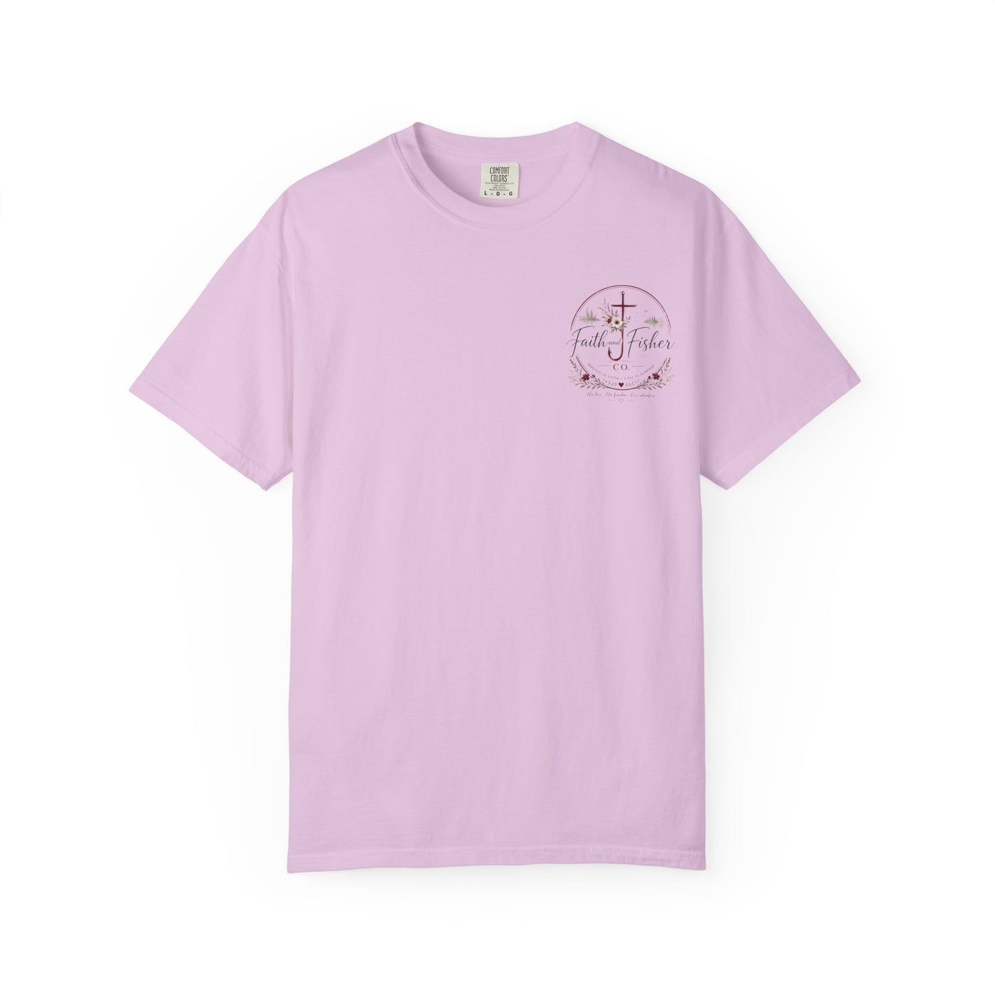 Faith & Fishing Anchor Script T-shirt | Christian Fishing Co.
